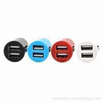 USB Chargers for Mobile Phone with 5V DC Output Voltage and 1A Charging Rate